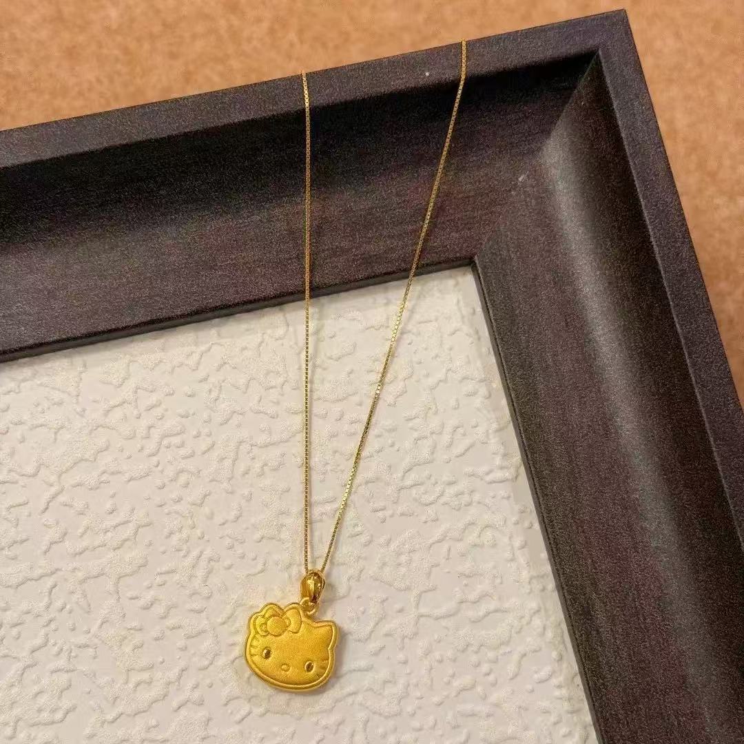 14K Gold Plated Hello Kitty Necklace